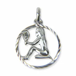 Unisex Anhänger Sternzeichen Jungfrau ⌀15mm Silber 28.1235.R
