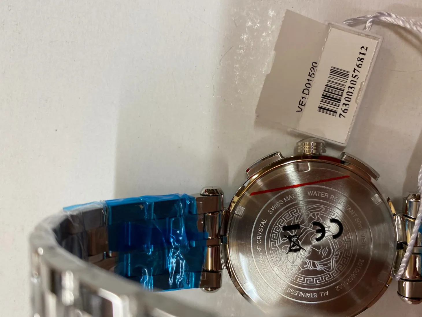 Versace Aion Chronograph Herrenuhr Silber Stahl Schwarzes Zifferblatt 45mm VE1D015 20