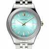 Versace Armbanduhr Damen Hellenyium Lady Silber Blau VEHU00924