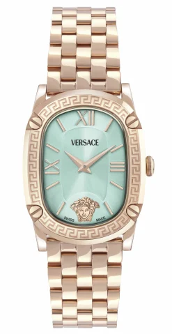 Versace Armbanduhr Damen Greca Couture VE1B01625 Blau Edelstahl