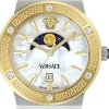 Versace Armbanduhr Greca Logo Moonphase Diamond VE7G00524 Silber-Gold