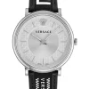 Versace Armbanduhr Herren V‑CIRCLE VE5A01021 Silber/Schwarz VE5A01021