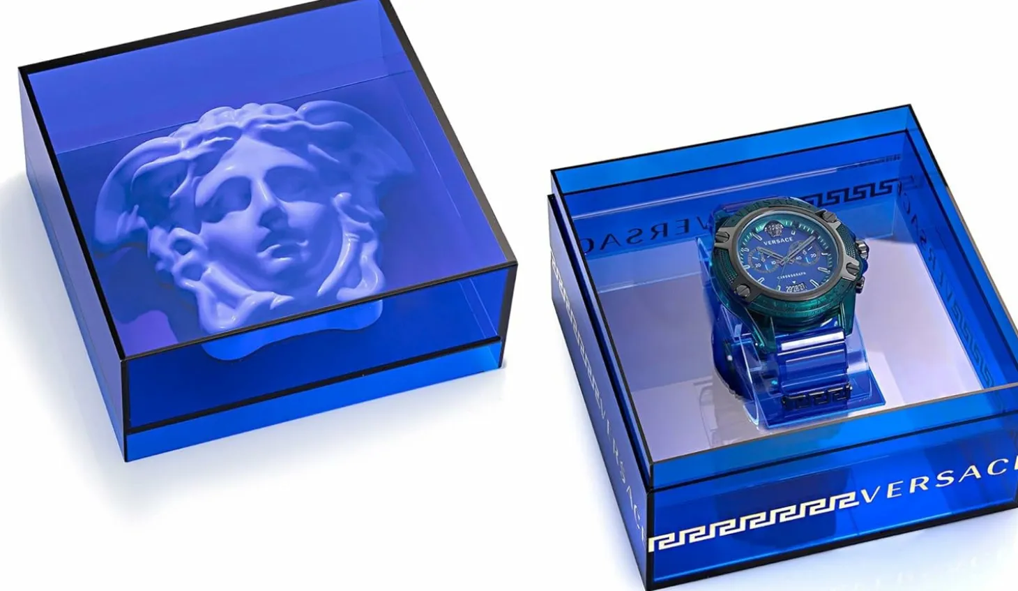 Versace Armbanduhr Sport CHRONO ACTIVE - 44MM - VEZ7-GREEN TRANSPARENT POLYCARBONATE VEZ701122