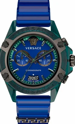 Versace Armbanduhr Sport CHRONO ACTIVE - 44MM - VEZ7-GREEN TRANSPARENT POLYCARBONATE VEZ701122