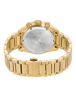 Versace Armbanduhr Unisex VE6K00523 Greca Dome Chrono Gold/Schwarz