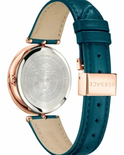 Versace Damen Armbanduhr PALAZZO 34MM D/TEAL S/TEAL 5N VECQ003 18