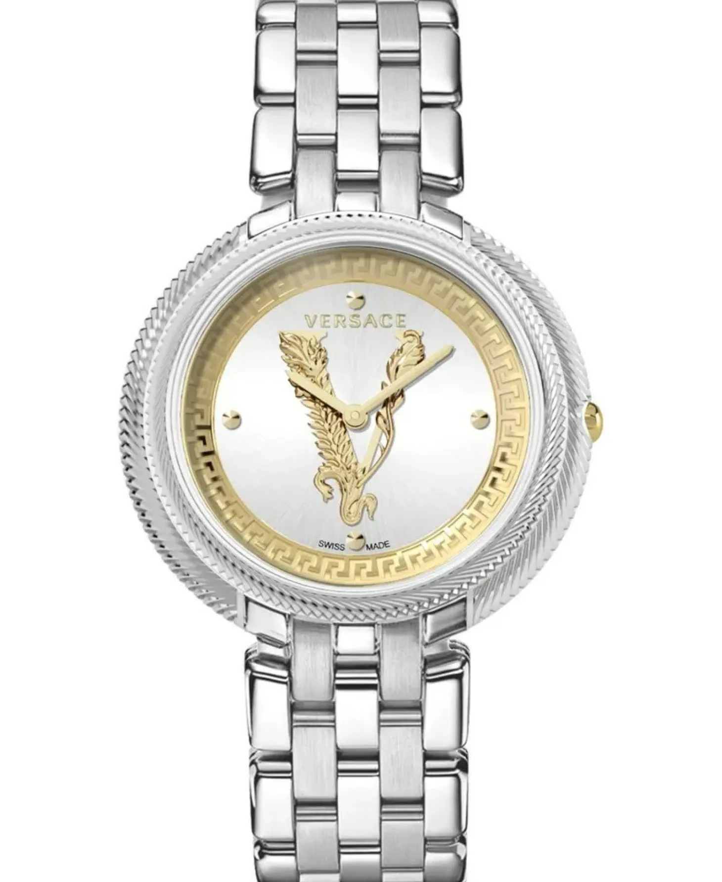 Versace Damen Armbanduhr THEA silber, gold 38 mm VE2CA0523