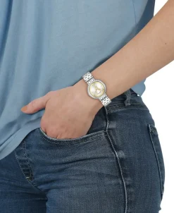 Versace Damen Armbanduhr THEA silber, gold 38 mm VE2CA0523