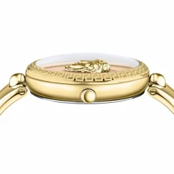 Versace Damen Armbanduhr PALAZZO gold, rot 39 mm VECO03022