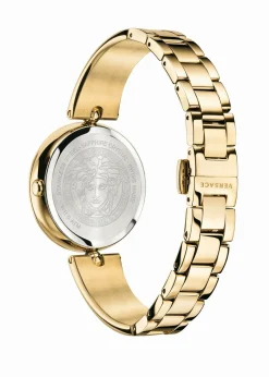 Versace Damen Armbanduhr PALAZZO gold, rot 39 mm VECO03022