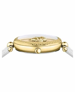 Versace Damen Armbanduhr PALAZZO weiß, gold 39 mm VECO02822