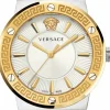 Versace Damen Armbanduhr GRECA LOGO bicolor 38 mm VEVH00620