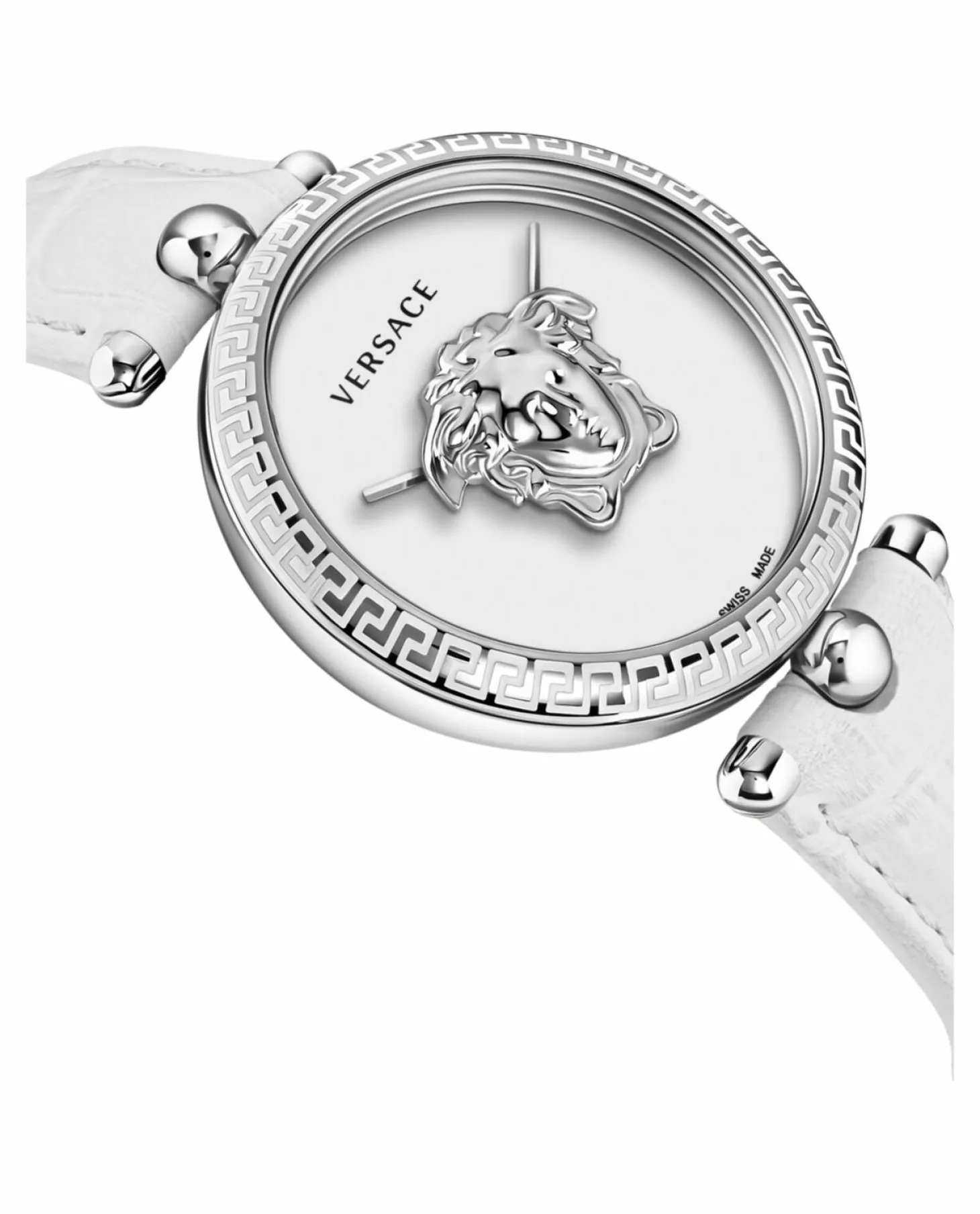 Versace Damen Armbanduhr PALAZZO weiß, silber 39 mm VECO02322