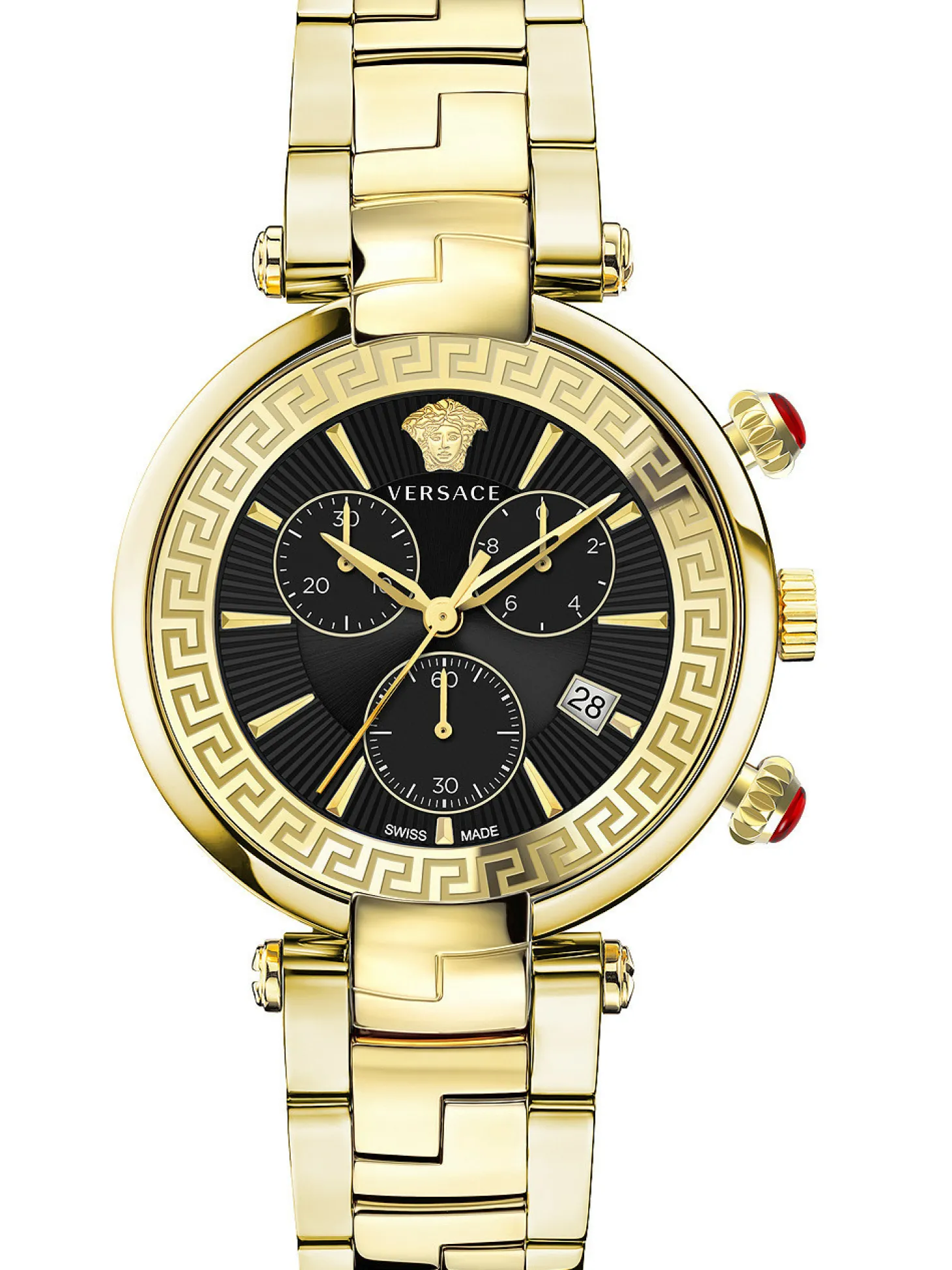 Versace Damen Armbanduhr Chronograph Revive 41mm Armband Edelstahl VE2M006 21