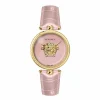 Versace Damen Armbanduhr PALAZZO perlrosa, gold 39 mm VECO02522