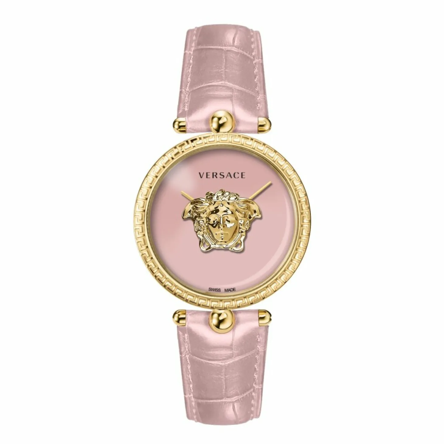 Versace Damen Armbanduhr PALAZZO perlrosa, gold 39 mm VECO02522
