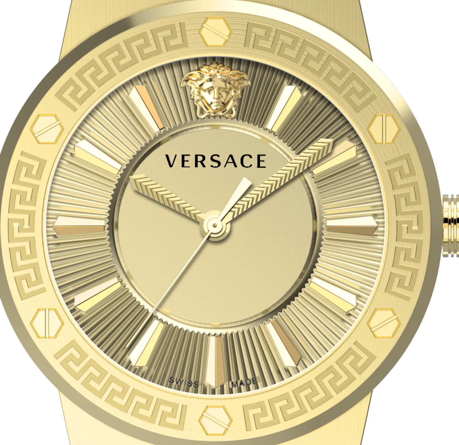 Versace Damen Armbanduhr GRECA LOGO bicolor 38 mm VEVH00620