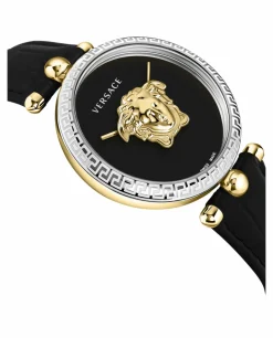 Versace Damen Armbanduhr PALAZZO schwarz, silber 39 mm VECO02422