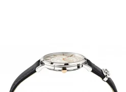 Versace Damen Armbanduhr V-Essential schwarz, silber 36 mm VEK400721