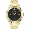 Versace Damen Armbanduhr Greca Signature 38 mm Greca-Signatur auf dem Gehäuse Armband Edelstahl VEVC01121