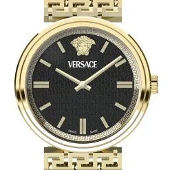 Versace Damen Armbanduhr MYTHOS VETCA Gold Schwarz VETCA0724