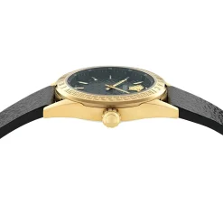 Versace Damen Armbanduhr V-Code Quartz Schwarz VE8I00224