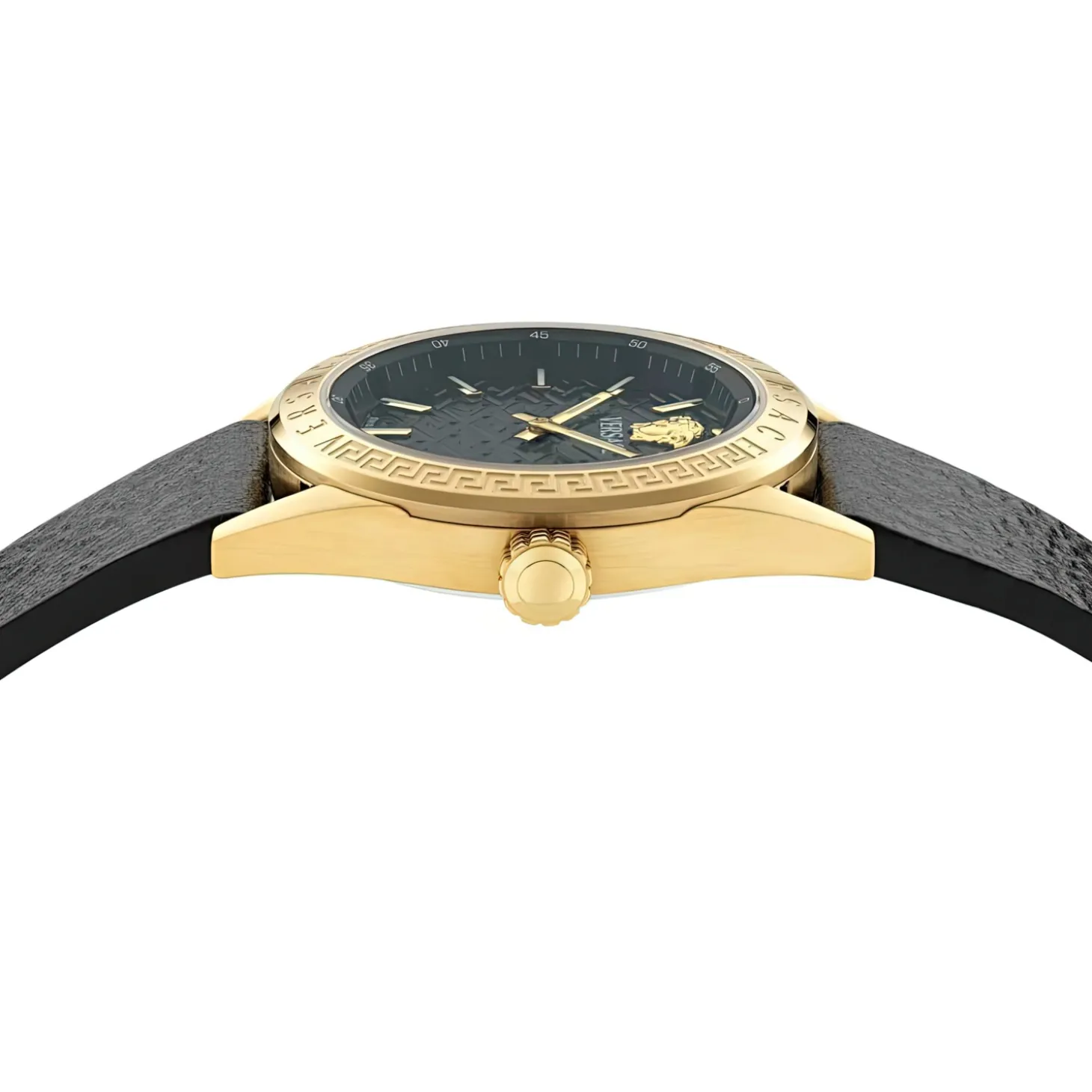 Versace Damen Armbanduhr V-Code Quartz Schwarz VE8I00224