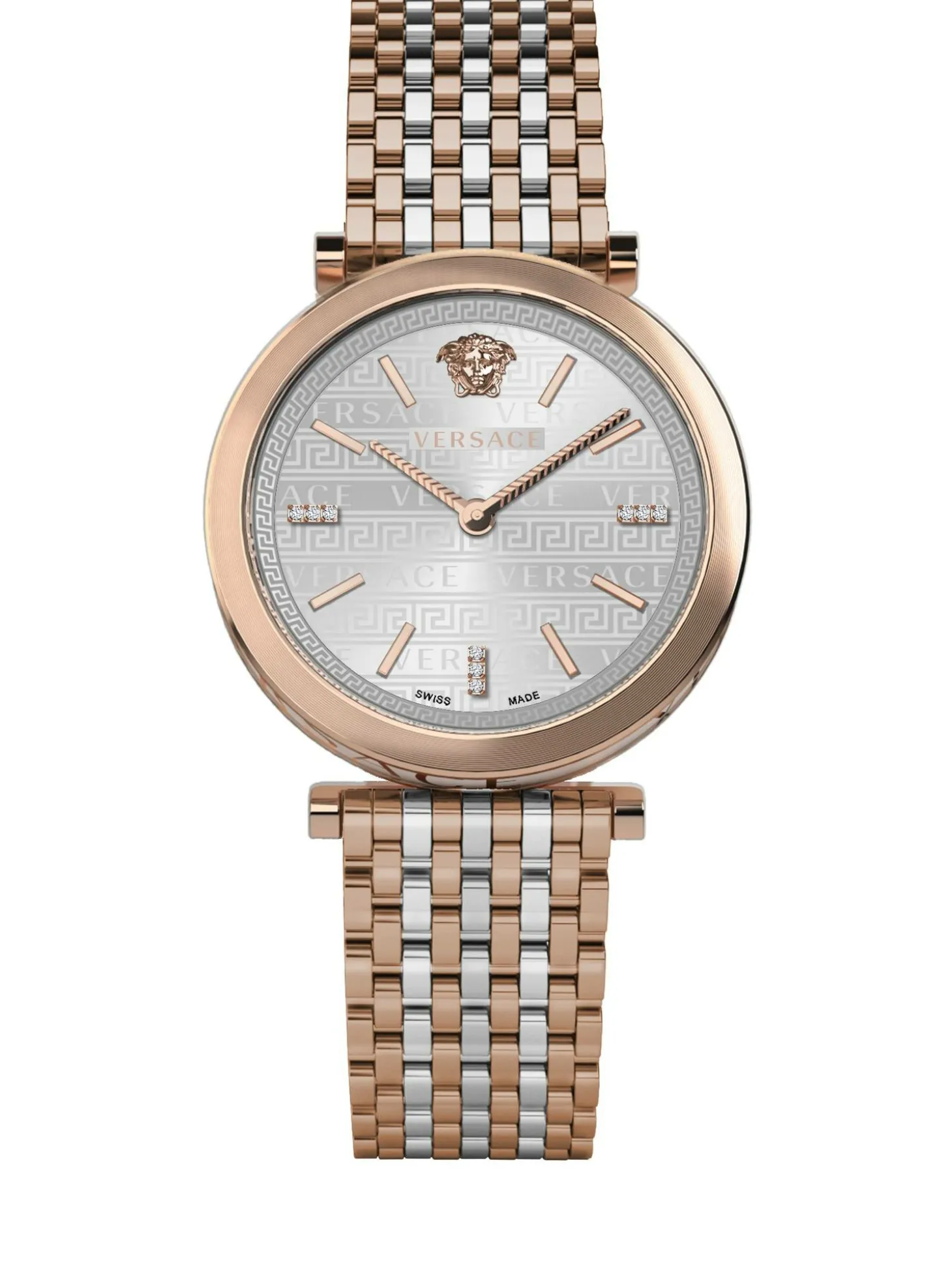 Versace Damen Armbanduhr V-Twist 36 mm Armband Strap Armband Edelstahl VELS01019