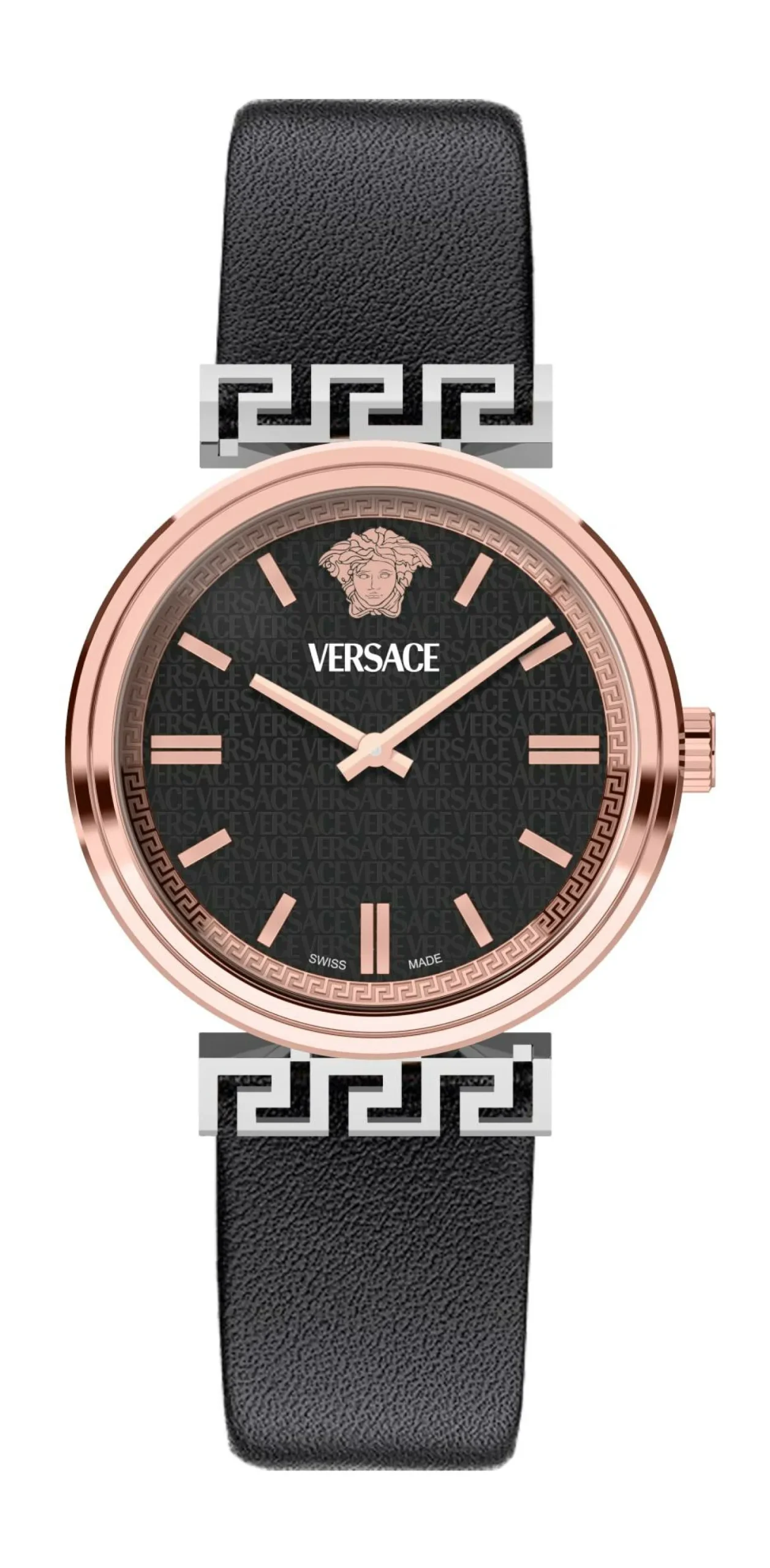 Versace Damen Armbanduhr MYTHOS VETCA schwarz rosegold VETCA0224