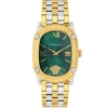 Versace Damen Armbanduhr New Couture Gold-Silber Grün VE1B00618