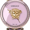 Versace Damen Armbanduhr PALAZZO 39 mm Armband Leder rosa VECO022 22