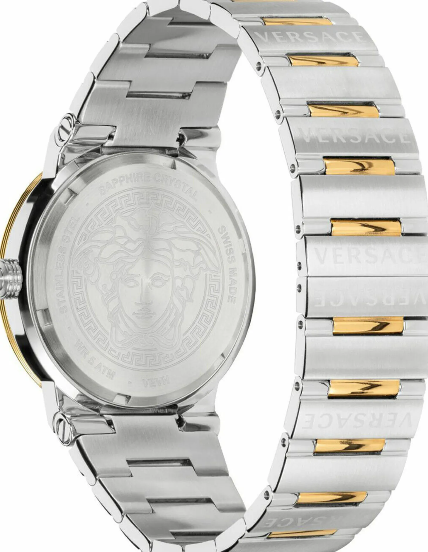 Versace Damen Armbanduhr GRECA LOGO bicolor 38 mm VEVH00720