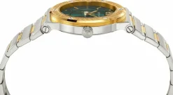 Versace Damen Armbanduhr GRECA LOGO bicolor 38 mm VEVH00720