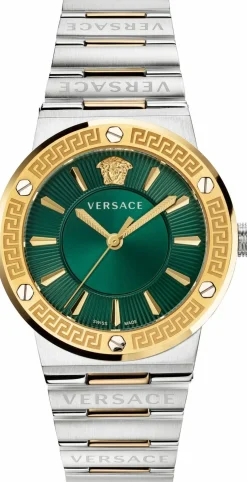 Versace Damen Armbanduhr GRECA LOGO bicolor 38 mm VEVH00720