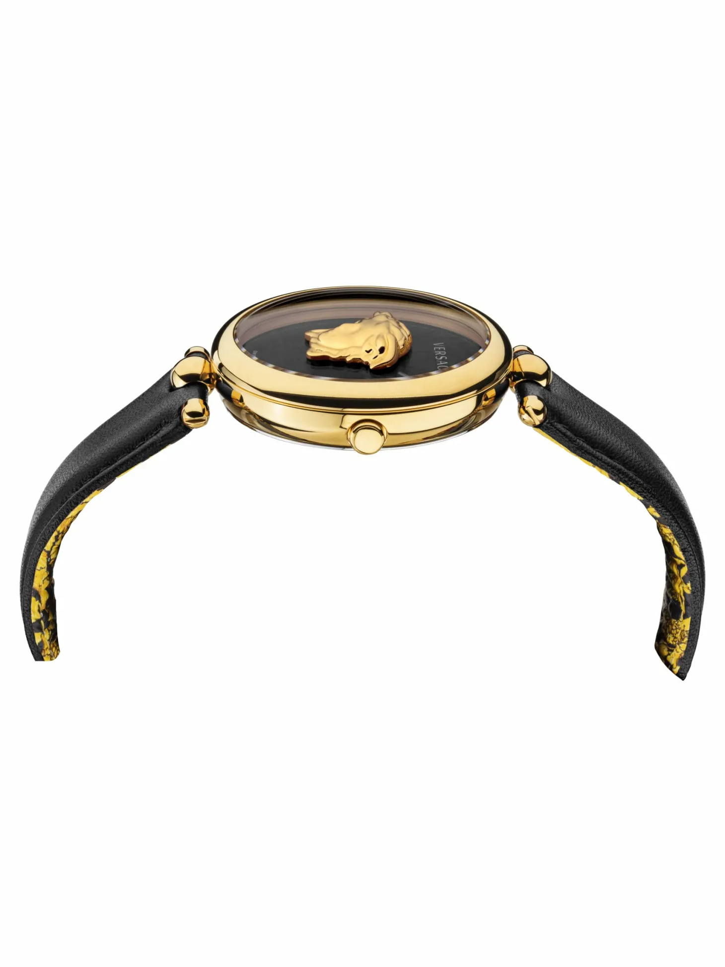 Versace Damen Armbanduhr Palazzo Empire 39 mm Medusa auf dem Zifferblatt Armband Leder VECO01420