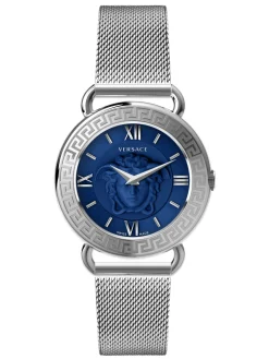 Versace Damen Armbanduhr Medusa 36 mm Medusa auf dem Zifferblatt Armband Edelstahl VEPU01521