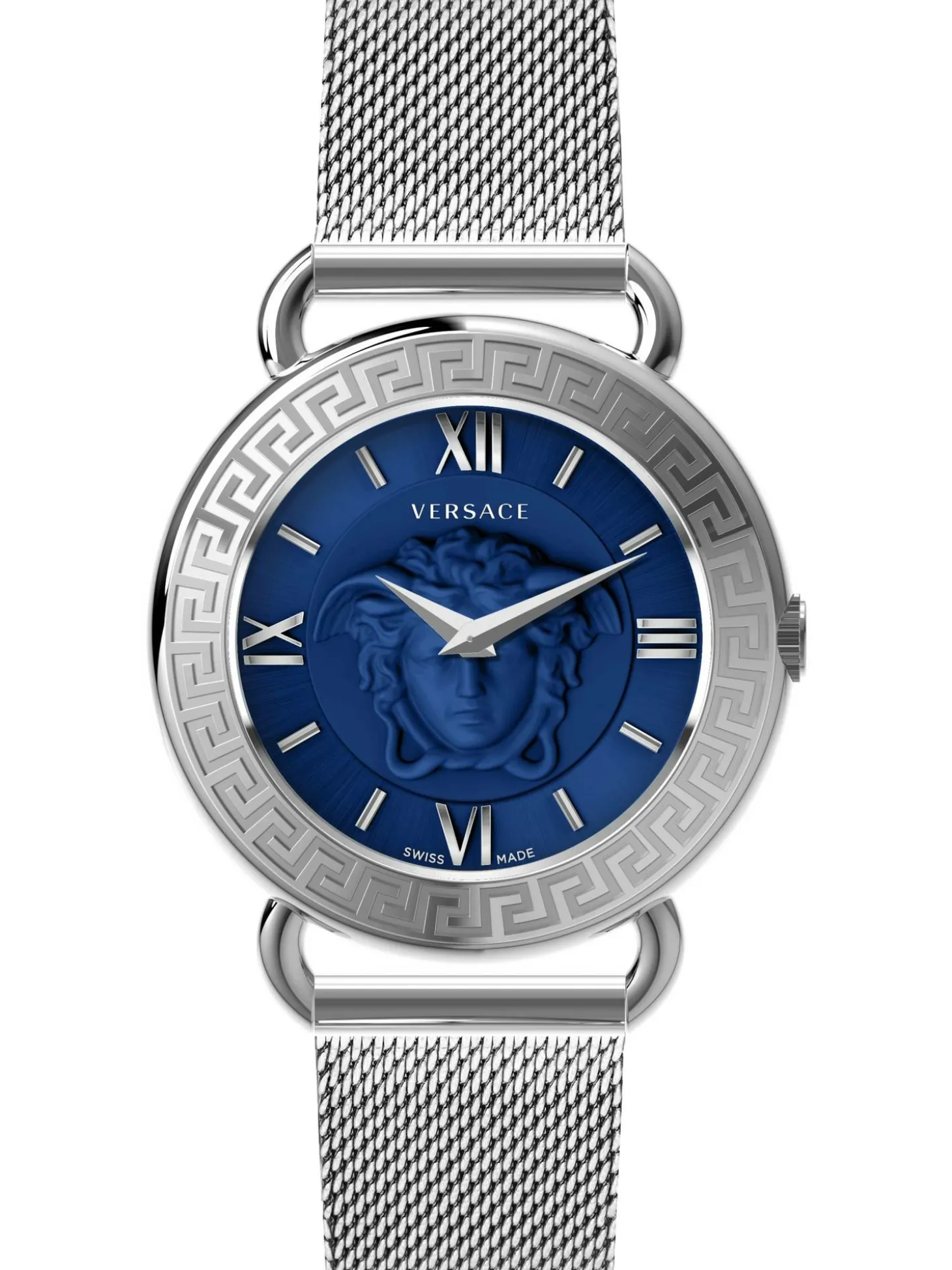 Versace Damen Armbanduhr Medusa 36 mm Medusa auf dem Zifferblatt Armband Edelstahl VEPU01521