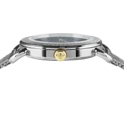 Versace Damen Armbanduhr Medusa 36 mm Medusa auf dem Zifferblatt Armband Edelstahl VEPU00520