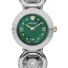 Versace Damen Armbanduhr Greca Jewel Grün VEWCA0224