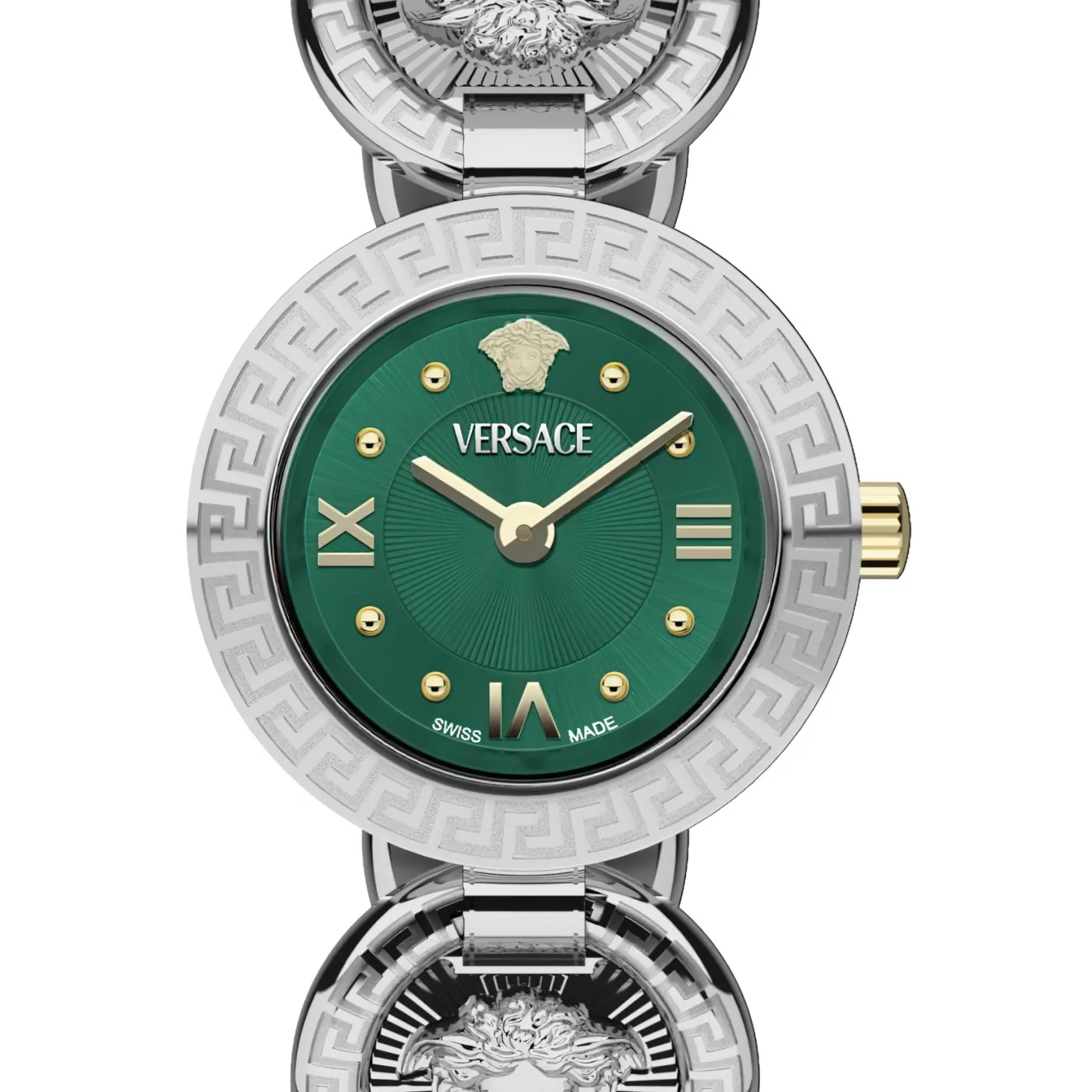 Versace Damen Armbanduhr Greca Jewel Grün VEWCA0224