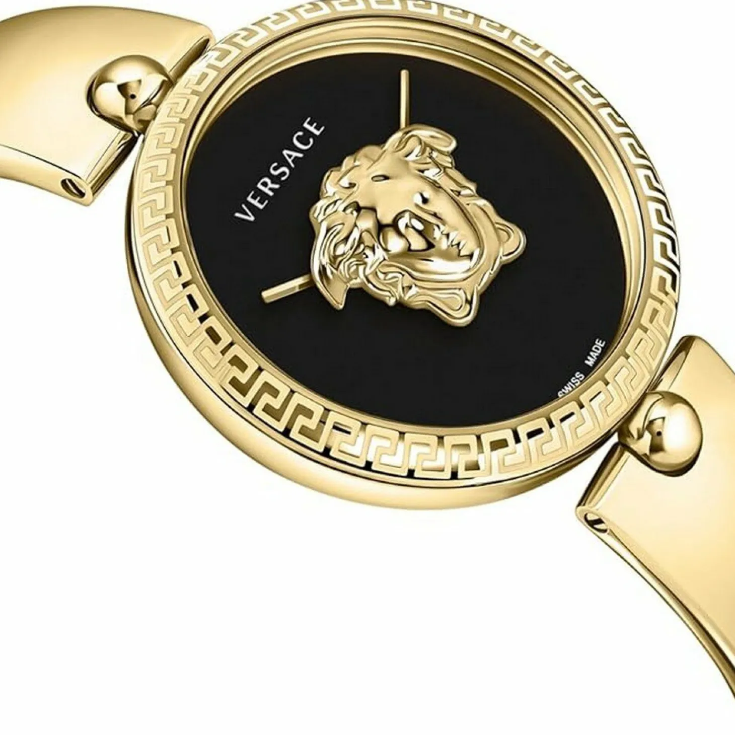 Versace Damen Armbanduhr PALAZZO gold, schwarz 39 mm VECO03122