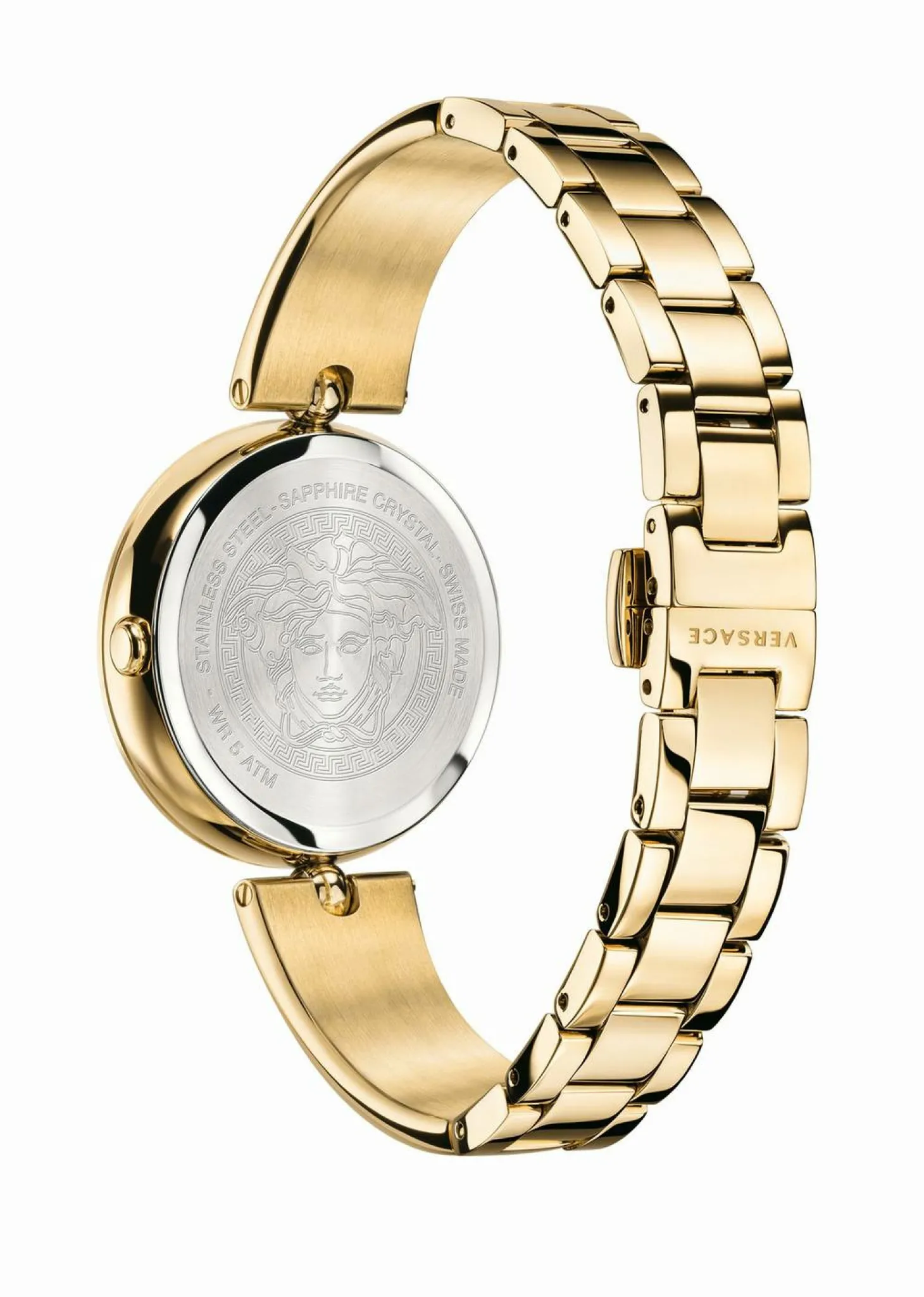 Versace Damen Armbanduhr PALAZZO gold, schwarz 39 mm VECO03122
