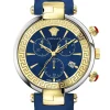 Versace Damen Armbanduhr REVIVE CHRONO RESTYLING 41 mm Armband Leder VE2M002 21
