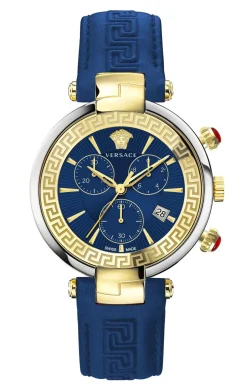 Versace Damen Armbanduhr REVIVE CHRONO RESTYLING 41 mm Armband Leder VE2M002 21
