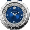 Versace Damen Uhr Eon 33.5 mm Blau VE7901123