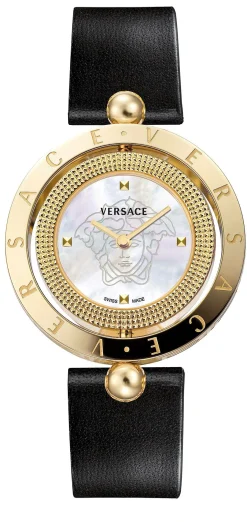 Versace Damen-Armbanduhr Eon Perlmutt Schwarz VE7901924