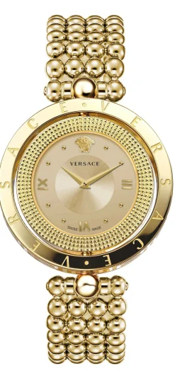 Versace Damenuhr EON Edelstahlarmband gold 33,6mm