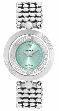 Versace Damenuhr Eon Restyling Silber/Türkis VEHFA0425
