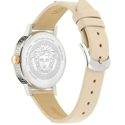 Versace Damenuhr Greca Fortuna Beige/Silber VE0A00125