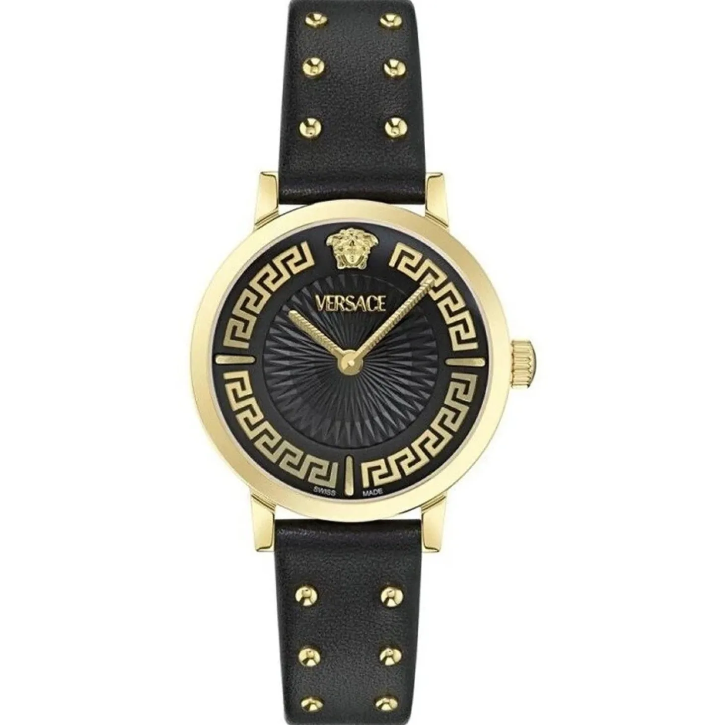 Versace Damenuhr Greca Fortuna Schwarz/Gold VE0A00225